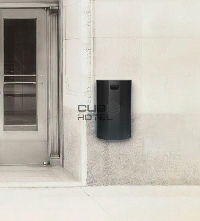 Papelera Semicircular De Pared 40L